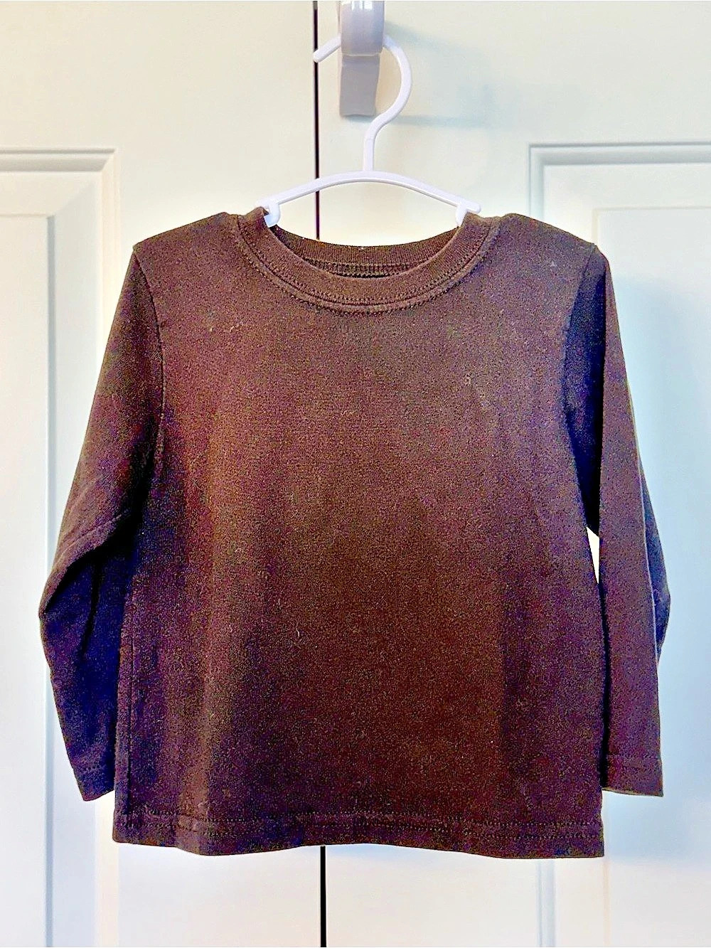 Plain Long Sleeve Black Tee
